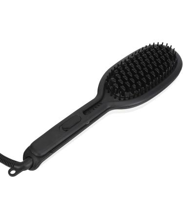 Buy Hair Straightener Brush & Heated Curler - Ionic Hot Brush with Massage Function for All Hair Types - US Plug 110V - International Shipping Available - Buy Online on GoSupps.com
