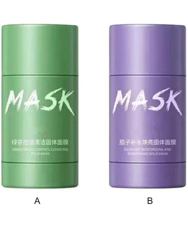 siduytin Tea Face Cleaning Mud Clean Stick Deep Clean Moisturizing Oil Control Skin Care Anti-Acne Whitening Facial Film Eggplant - Buy Online on GoSupps.com