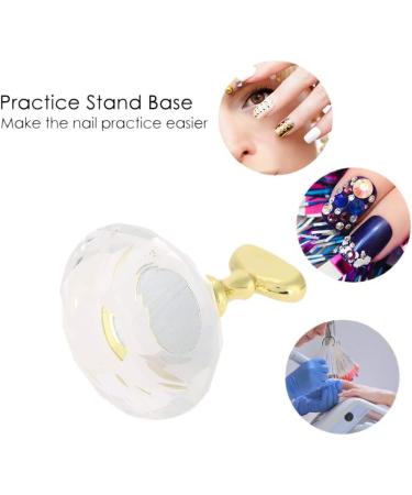 RIYAN Magnetic Nail Tip Practice Stand Base Holder Crystal Display Tools (White) - Buy Online on GoSupps.com