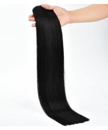 Remy Clip-in Human Hair Extensions - 7pcs Full Head 120g Straight for Women (#1 14) - Premium Quality Hair Clips - Buy Online on GoSupps.com