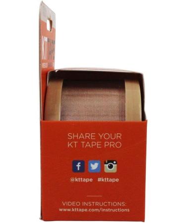 KT TAPE PRO Synthetic Elastic Kinesiology 20 Pre-Cut 10-Inch Strips Therapeutic Tape Stealth Beige (2 Pack) - Buy Online on GoSupps.com