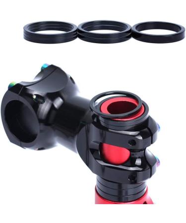 Dioche 4Pcs Aluminum Alloy Bike Headset Spacer Set - 5mm/10mm/15mm/20mm Black - Buy Online on GoSupps.com