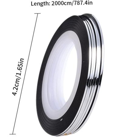 Silver Nail Striping Tape Line Sticker | Nail Art Decoration - Buy Online on GoSupps.com