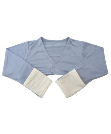 EDENSWEAR Zinc-Filled Rayon Eczema Face Anti-scratch Sleeve Cover Vest (6Months bule) Bule 6 Months