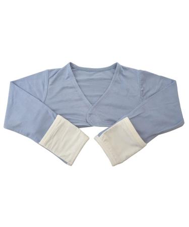 EDENSWEAR Zinc-Filled Rayon Eczema Face Anti-scratch Sleeve Cover Vest (9Months bule) Bule 9 Months