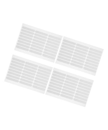minkissy 4 Sheets Nail Design Tips Display Adhesive Nail Display Adhesive Clear Adhesive Tape Removable Mounting Tape for Nail