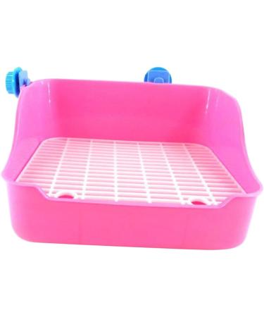 FOMIYES Toilet for Guinea Small Hamster Ferret Pink Lacework Gerbil Trainer Litter Potty Bunny Chinchilla medium Pink - Buy Online on GoSupps.com