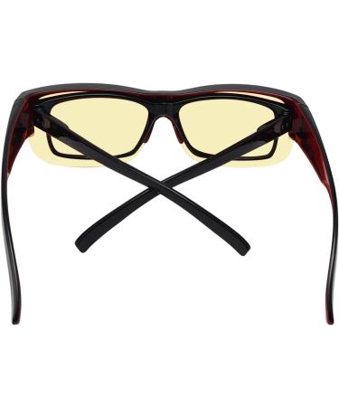 Eyekepper 30% Anti-Blue Light Blocking Computer Glasses - Fit Over Readers Transparent Lens Black Red (Model 1803) - Protect Your Eyes Online - Buy Online on GoSupps.com
