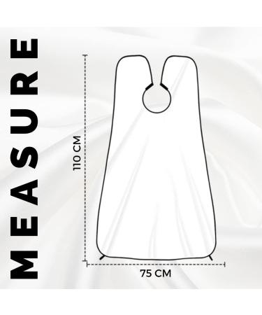 Buy Bard Apron for Men with Suction Cup - Non-Stick Facial Hair Trimming & Shaving Apron - White & Black - Buy Online on GoSupps.com