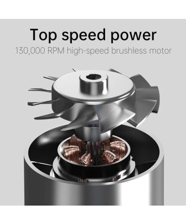 QISUO Hair Dryer 130 000RPM 52m/s Outdoor Cordless Handheld Jet Fan Compact High Speed Hair Dryer Portable Camping Turbofan Brushless Car Dust Blower - Buy Online on GoSupps.com