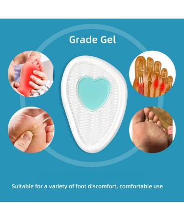 High Heel Comfort Gel Insoles for Women - Metatarsal Pads & Ball of Foot Cushions - Pain Relief & Blister Prevention - 7 Pairs Brown - Buy Online on GoSupps.com