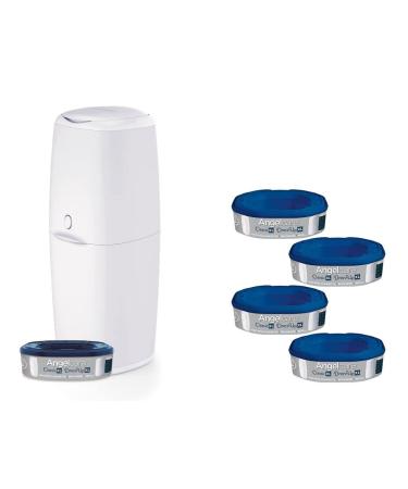 Angelcare diaper pail classic XL |Comfortable |Refill cassette with optimal odor protection |7-layer antibacterial film |Capacity up to 57 diapers