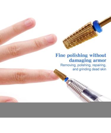 Nail Drill Bits 5-in-1 Carbide Nail Cutter Professional Tungsten Steel Nail Drill Bit for Quick Removal Manicure Pedicure Salon Tool for Polishing Uneven Nail Surface(size:C) - Buy Online on GoSupps.com
