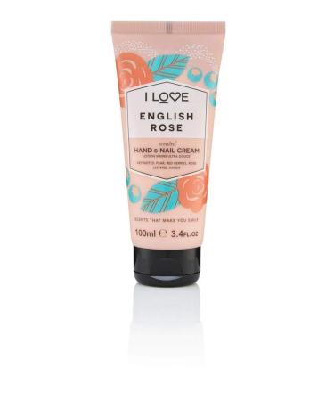 I love english rose scented hand & nail cream packed with shea butter & coconut oil to rejuvenate & nourish the Skin 93% natureally derived ingredient ingruding vitamin vegan -friendly - 100ml - Buy Online on GoSupps.com