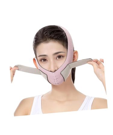 DOITOOL Facial Slimming Thin Peel off Belt Slimming Belt Double Chin Strap V-line Belt Strap Shaping Cheek Slimming Hydrating Thin Artifact Pink