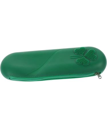 FRCOLOR 3-Piece Silicone Make Up Brush Tool Kit for Travel Make Up Silica Gel Green 22.5X8.5CM - Buy Online on GoSupps.com