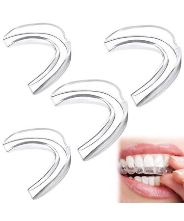 PHIEZC 4pcs Thermoformable Molar Tips BPA Free Braces Night Braces Anti-Brushing Boxing Braces with Box