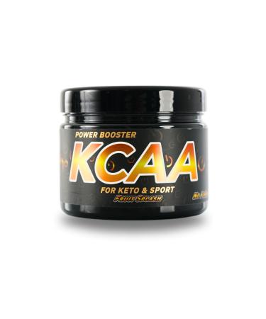 KCAA Keto Power Booster Energy Drink for Ketosis Ideal for ketogenic diet and nutrition-ketogenic amino acids with L-theanin & taurine-endogenic ketone vegan sugar-free-30 portions (240 g fruit splash) fruit splash 240 g