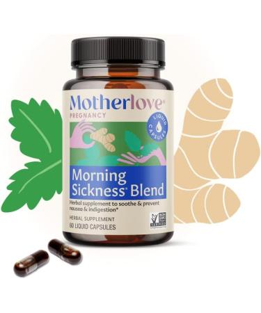 Motherlove Morning Sickness Blend - 60 Liquid Capsules | Natural Relief for Nausea - Buy Online on GoSupps.com