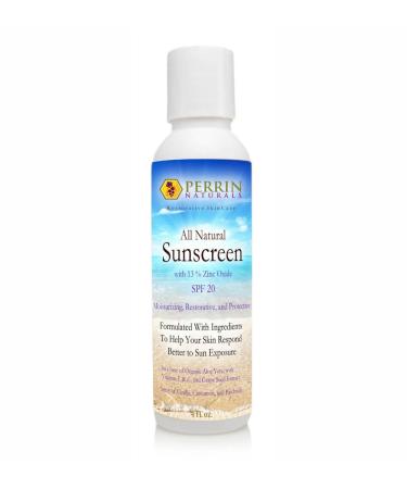 All Natural Sunscreen | Restorative Antioxidant Cinnamon Vanilla Patchouli Frankincense 4 Ounce