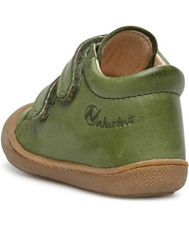 Naturino Cocoon VL Leather First-Steps Shoes 2 UK - Verde Scuro - Buy Online on GoSupps.com