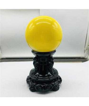 Natural Green Cat's Eye Crystal Treatment Ball - Healing Aura Quartz 75-80mm White Crystal for Wellness - Buy Online on GoSupps.com