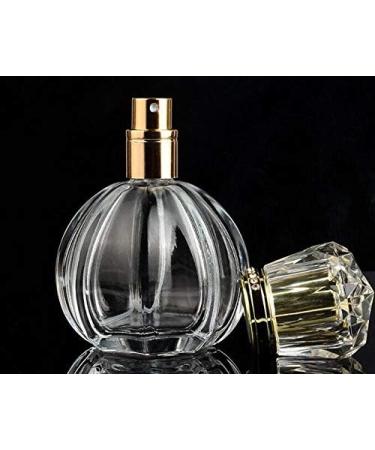 50ml Pumpkin-Shaped Clear Glass Spray Bottle - Travel Atomizer for Fragrance & Makeup - Buy Online on GoSupps.com