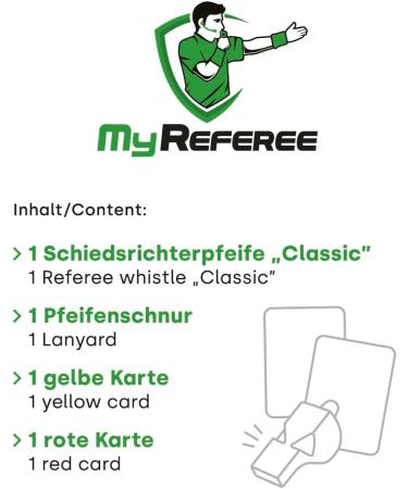 Buy Myrefere Referee Starter Football Set - Includes Referee Specifications Yellow & Red Card Pipe Cord | Perfect Referee Gear for International Shipping - Buy Online on GoSupps.com