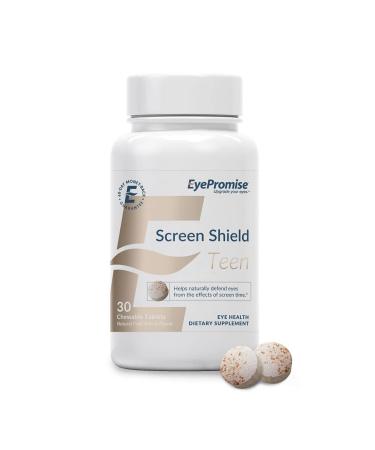 EyePromise Screen Shield Teen Chewable Eye Vitamin - Screen Time Protection Vitamins for Kids Ages 4 -17 Including Preschool, School Age, and Adolescent Phases  No Yeast or Gluten