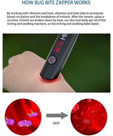 Rasnodda Insect Sting Relief Electronic Tool - Chemical-Free Bug Bite Healer for Kids - Buy Online on GoSupps.com