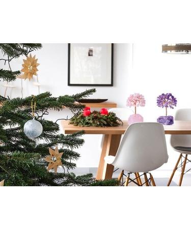 Xiannvxi Crystals Tree of Life Decoration | Amethyst & Rose Quartz Feng Shui Bonsai | Natural Gemstone Happiness Reiki - Buy Online on GoSupps.com