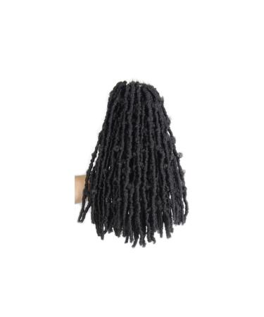 10 Inch New Butterfly Locs Crochet Hair 6 Packs Super Light Weight Soft Locs Short Faux Loc Distressed Braids(2 Off Black) 10 Inch (Pack of 6) 2(Off Black)