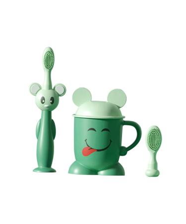 Frcolor 1 set toothbrush set net baby toothbrush suction toothbrush baby toothbrush toddomatbrush silicone toothbrush bristle toothbrush children's toothbrush infant tooth cleaning brush