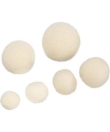 6 Wool Drying Balls Clothes Softening Balls Laundry Drying Reusable Balls Clothes Drying Accessories - Buy Online on GoSupps.com