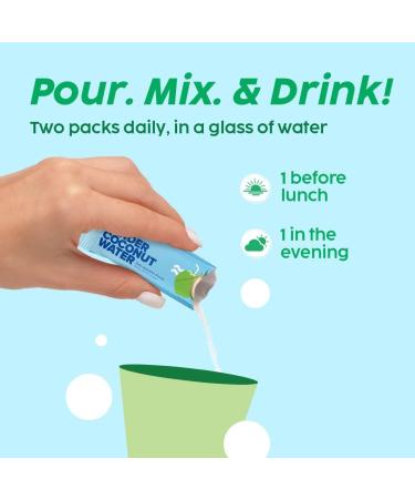 DURJA Tender Coconut Water Premix Powder Pack of 45 Sachets with Natural Electrolytes for an Instant Energy fix and easy Digestion Nariyal Paani for Daily Hydration & Healthy Skin - Buy Online on GoSupps.com