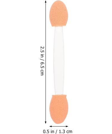 SOESFOUFU 100pcs Double Ended Eyeshadow Brush Sponge Brush Eyeshadow Makeup Tool Dual-side Cosmetic Applicator Sponge Eyeshadow Stick Latex Sponge Cosmetic Tool Makeup Brush 6.5x1.3cm White - Buy Online on GoSupps.com
