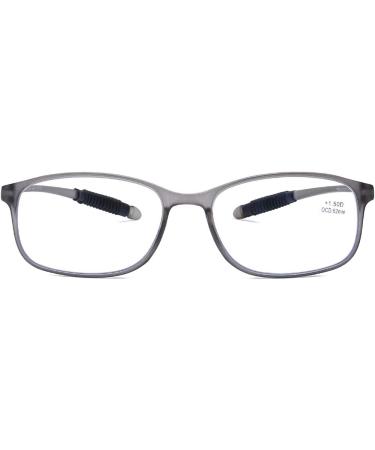 DOOViC Blue Light Filter Glasses for Unisex TR259-C 1.25x Magnification Matte Gray 9 Colors Available - Buy Online on GoSupps.com