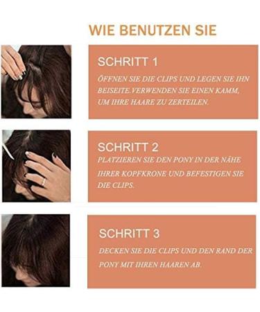 Clip in Fringe Bangs Human Hair #2 Dark Brown (3g) - Buy Online on GoSupps.com