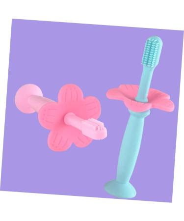 Minkissy 2-Pack Baby Training Toothbrush | Silicone Manual Toothbrush for Kids | Safe Oral Care for Children - Buy Online on GoSupps.com