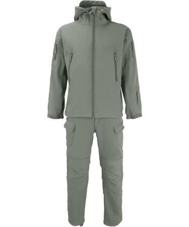 Hanxiulin Men's Long Jogging Suit - Cotton Sports Training Suit for Autumn & Winter | Leisure Clothes & Sweat Jacket in Gray - XXL - Buy Online on GoSupps.com