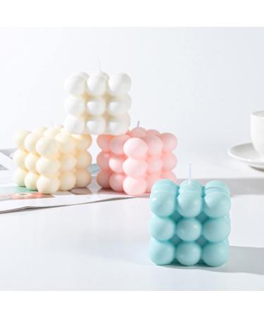 Buy Off-White Scented Candles | 2Pcs Decorative Bubble Candles Set for Home Decor - Perfect Gifts for Mother Friends & Lover - Buy Online on GoSupps.com