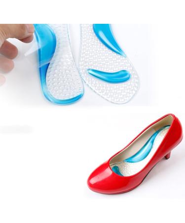 FOMIYES Shoe Pad Cushion Insoles for Women - Clear Footbeds & Heel Inserts for Fasciitis Relief - Buy Online on GoSupps.com