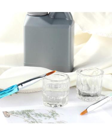 2 Pack Clear Glass Dappen Dish Cups for Nail Art Acrylic Liquid - Acrylic Powder & Monomer Holder - Buy Online on GoSupps.com