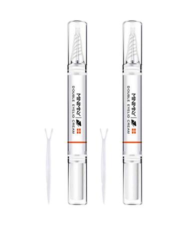 Lurrose 2 sets double eyelid pencil invisible double eyelid styling cream stick long lasting liquid eyelid band sticker cream double eyelid serum make eyes - Buy Online on GoSupps.com