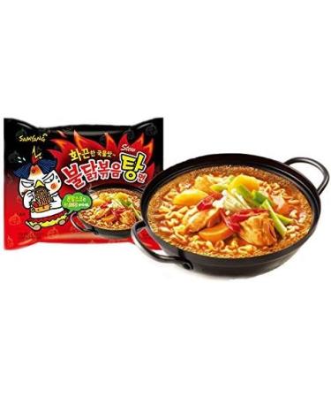 Samyang Hek Buldak Extra Spicy Korean Ramen Roasted Chicken Best 5-Pack Spicy Fire Noodle Challenge - Buy Online on GoSupps.com
