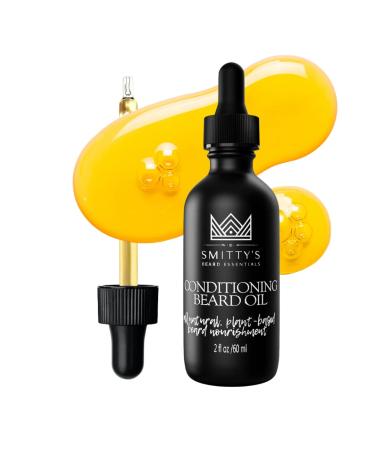 Smitty s Conditioning Beard Oil | 2oz All-Natural & Organic | Softens Conditions Promotes Beard Growth | Beard Grooming & Mustache Care - Buy Online on GoSupps.com