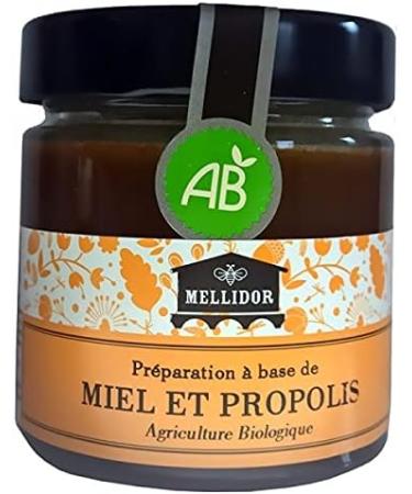 Mellidor Organic Honey and Propolis Mix Alcohol Free - 220g - Buy Online on GoSupps.com