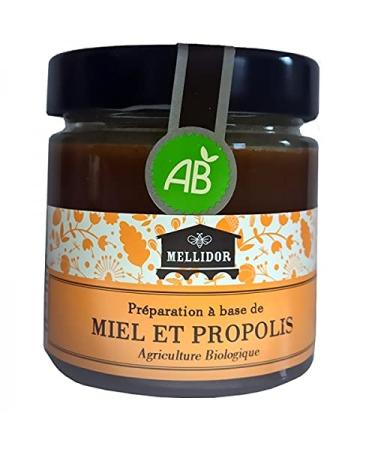 Mellidor Organic Honey and Propolis Mix Alcohol Free - 220g