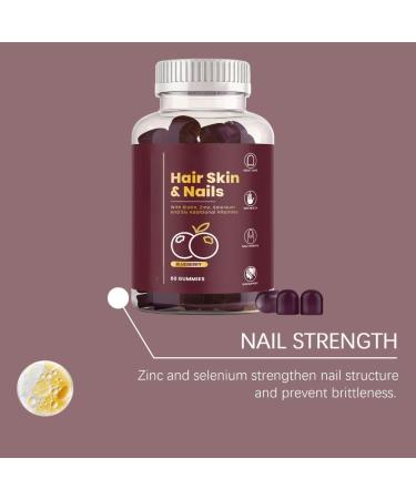 Cheveux peau et ongles Favorise la croissance des cheveux des ongles plus forts et une peau clatante v g talien pour femmes et hommes 60 pi ces 1PCS - Buy Online on GoSupps.com