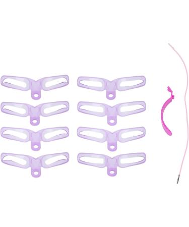 Sonew 8pcs Eyebrow Stencil Reusable Eyebrow Template Three Dimensional Eyebrow Shaping Kit Reusable Eyebrow Stencil with Handle and Strap - Buy Online on GoSupps.com